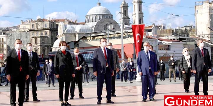 İMAMOĞLU, RESMİ TÖREN İÇİN TAKSİM’DEYDİ İMAMOĞLU, RESMİ TÖREN İÇİN TAKSİM’DEYDİ